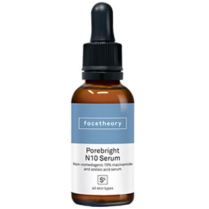 Facetheory Porebright Serum N10 - Glycerin-Free + Fungal Acne Safe Product