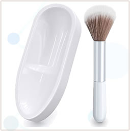 Unibouti - French Tip Dip Nail Powder Tray System with Dust Cleaning Brush