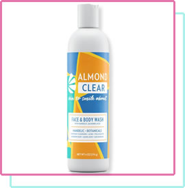 Almond Clear Face & Body Wash [Mandelic Acid] - Best Fungal Acne Safe Face Wash