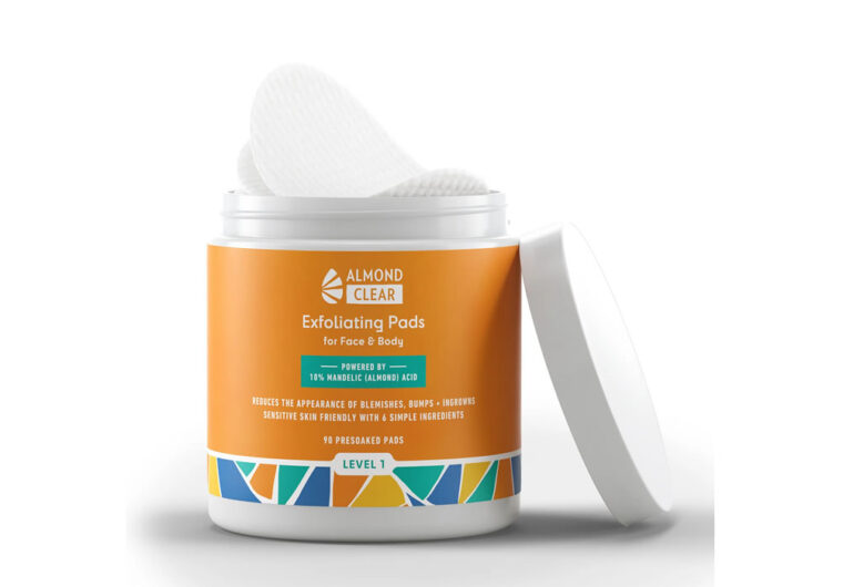 Almond Clear - Level 1 Mandelic Acid Exfoliating Pads [90-count-Pre-soaked-Pads] - The Solution for Clear - Smooth Skin
