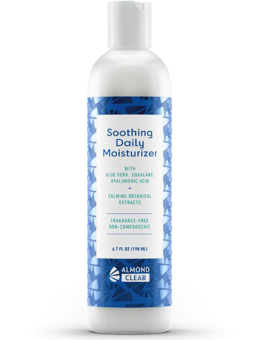 Almond Clear's - Soothing Daily Moisturizer - New Lightweight Cream Moisturizer - Fungal Acne Safe