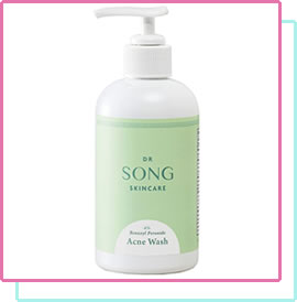 Song Wash 4% Benzoyl Peroxide Acne Wash - Best Fungal Acne Safe Face Wash