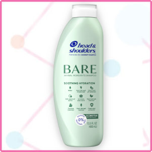 Head & Shoulders Bare Soothing Hydration - A Fungal Acne Safe -Silicone-free - Dandruff Shampoo