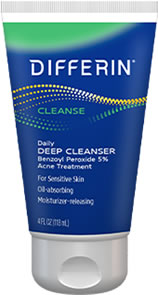 Differin – Daily Deep Cleanser - Benzoyl Peroxide Face Wash