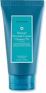 Naturium-Benzoyl-Peroxide-Cream-Cleanser- - Benzoyl Peroxide Face Wash