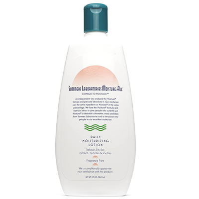 Summers Laboratories Moisture-All - Daily Moisturizing Lotion - On of the best available fungal acne safe moisturizers for dry or very dry skin.