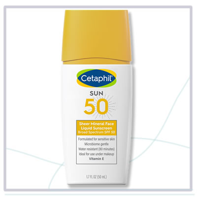 Cetaphil Sheer Mineral Face Liquid Sunscreen - Fungal acne and acne safe