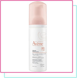 Eau Thermale Avene Cleansing Foam - Soap-Free Foaming Face Wash - Best Fungal Acne Safe Face Wash