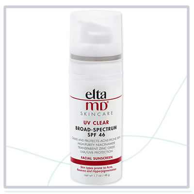 EltaMD UV Clear Facial Sunscreen, Broad-Spectrum SPF 46 - Fungal acne safe