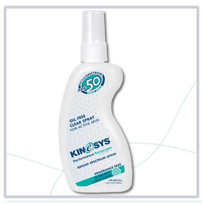 SPF 50 Fragrance Free KINeSYS Spray Sunscreen - Fungal acne safe