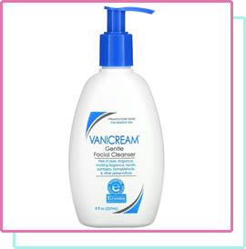 Vanicream Gentle Facial Cleanser - Best Fungal Acne Safe Face Wash