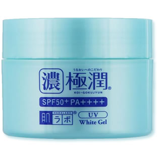 Hada Labo Koi-Gokujyun UV White Gel SPF 50+ PA++++ - Folliculitis Scout Fungal Acne Sunscreen