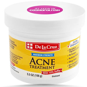 De La Cruz Acne Treatment Maximum Strength with 10% Sulfur for Fungal Acne
